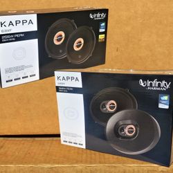 Infinity Kappa 2 Sets Car Speakers 6 1/2" 2-Way & 6x9" 3-Way Coaxial Speaker System 615 Watts Package 🚨 Payment Options Available 🚨 No Credit Needed