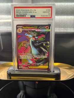 2025 MEGA CHARIZARD X ex #109 Ultra Rare PSA 10