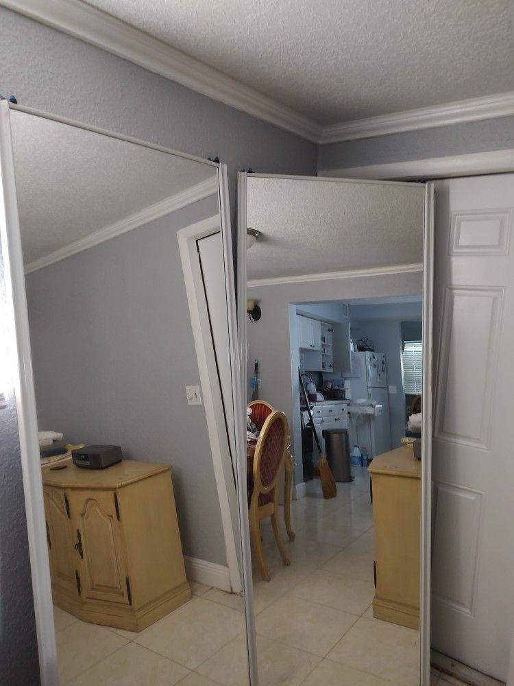 Sliding glass Door with Track