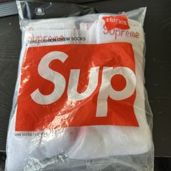 Supreme Socks White