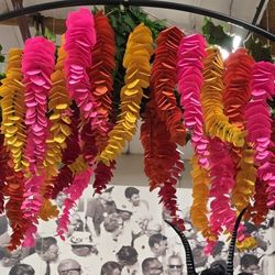 Handmade Paper Wisteria Flowers about 43 (doesn't include the ivy or arch)