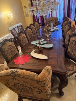 Dining table and chairs