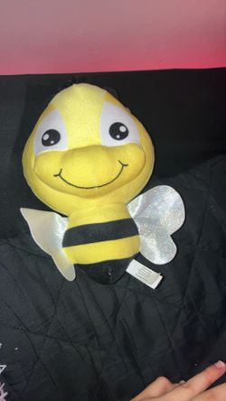 Small Bumblebee Plush with Sparkling, Flimsy Wings