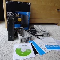 Seagate 2TB GoFlex Desk External Drive Wth Replica Auto Backup USB3.0/2.0