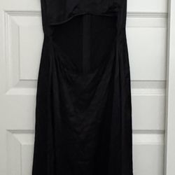 Zara - Black Satin Dress