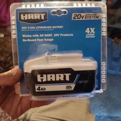 20v hart 4.0 Ah Brand New Battery $45 Obo