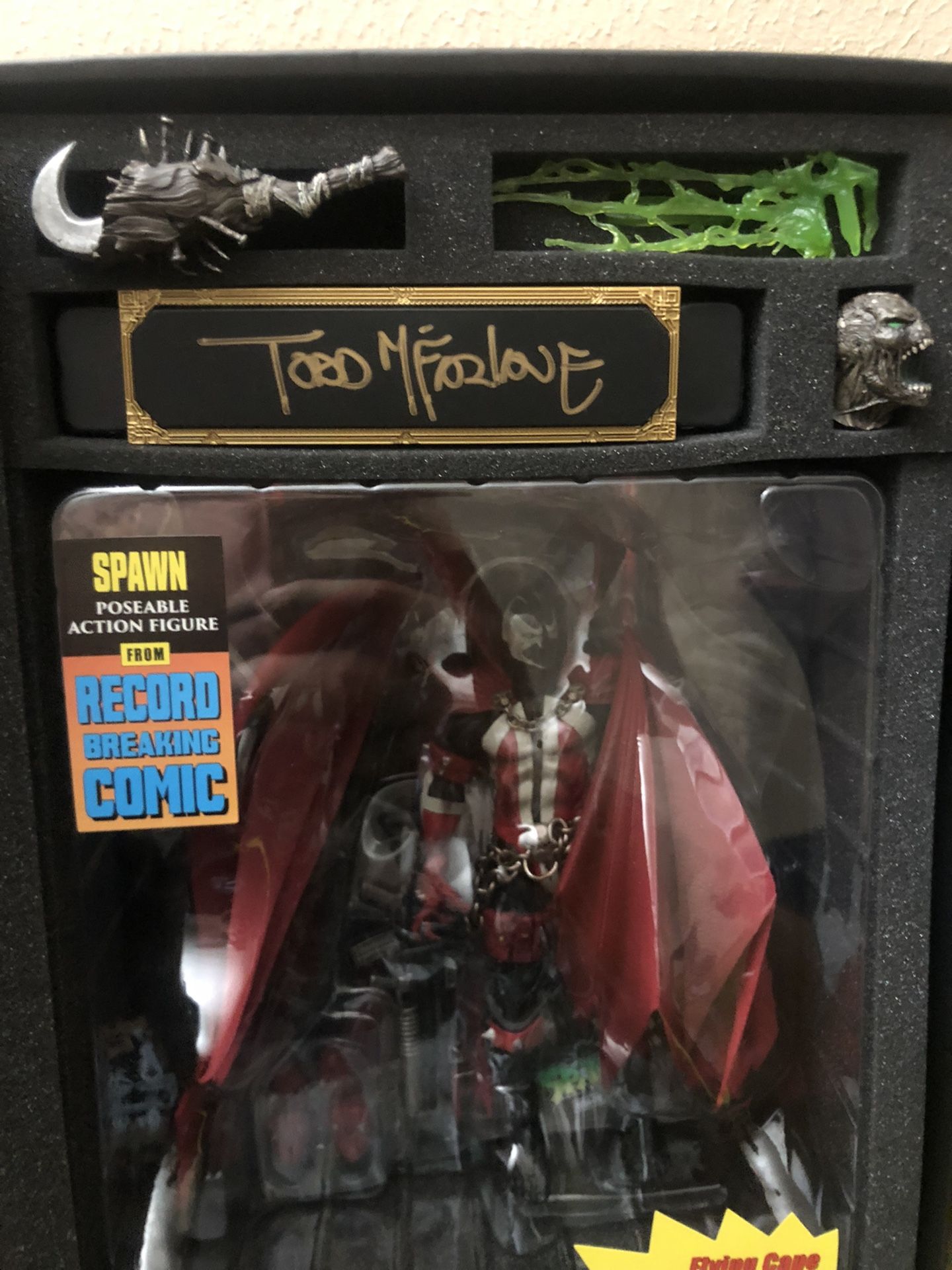 Spawn McFarlane Kickstarter Autographed Classic Spawn Action Figure BEST OFFER TAKES IT