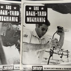 Vintage 1970's The Backyard Mechanic automotive repair magazine lot, #1 & #2