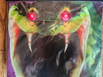 βοΈNEWβοΈHalloween ~ Snake Door Panel AND Zombie Asylum Backlit Window Posters ~ BOTH for $10