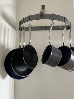 Half Moon Steel Pot Rack