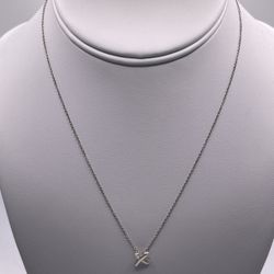 Tiffany & Co. X Pendant Necklace 