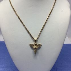 10kt Chain & Pendant Set 