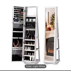 jewelry cabinet with full length mirror 