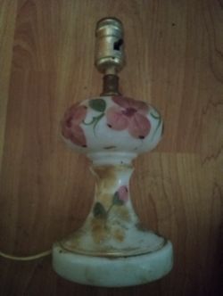 Milk Glass Table Lamp