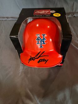Doc Gooden Signed New York Mets Rawlings Mini Batting Helmet