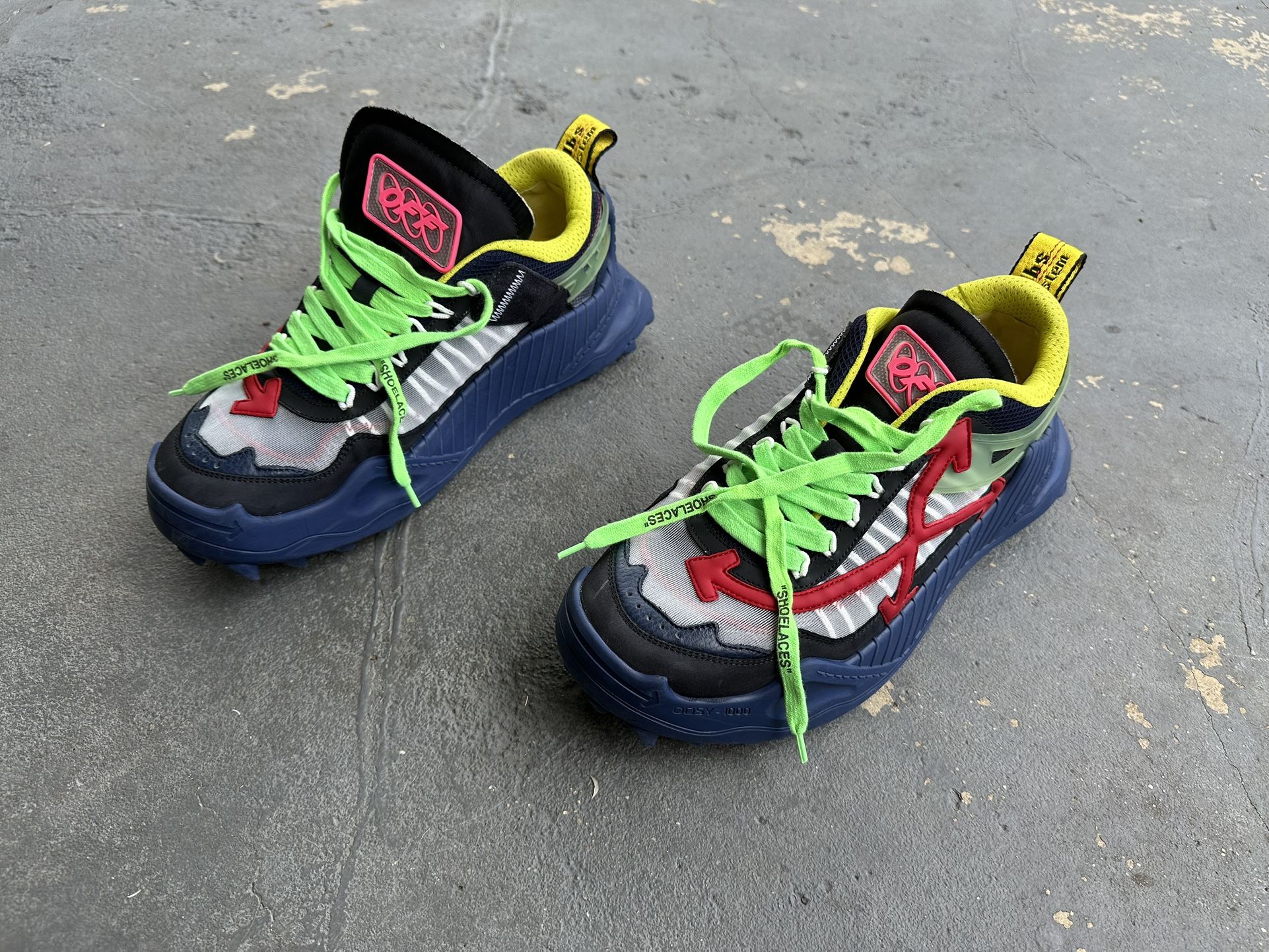 Off-White Odsy 1000 Blue Red