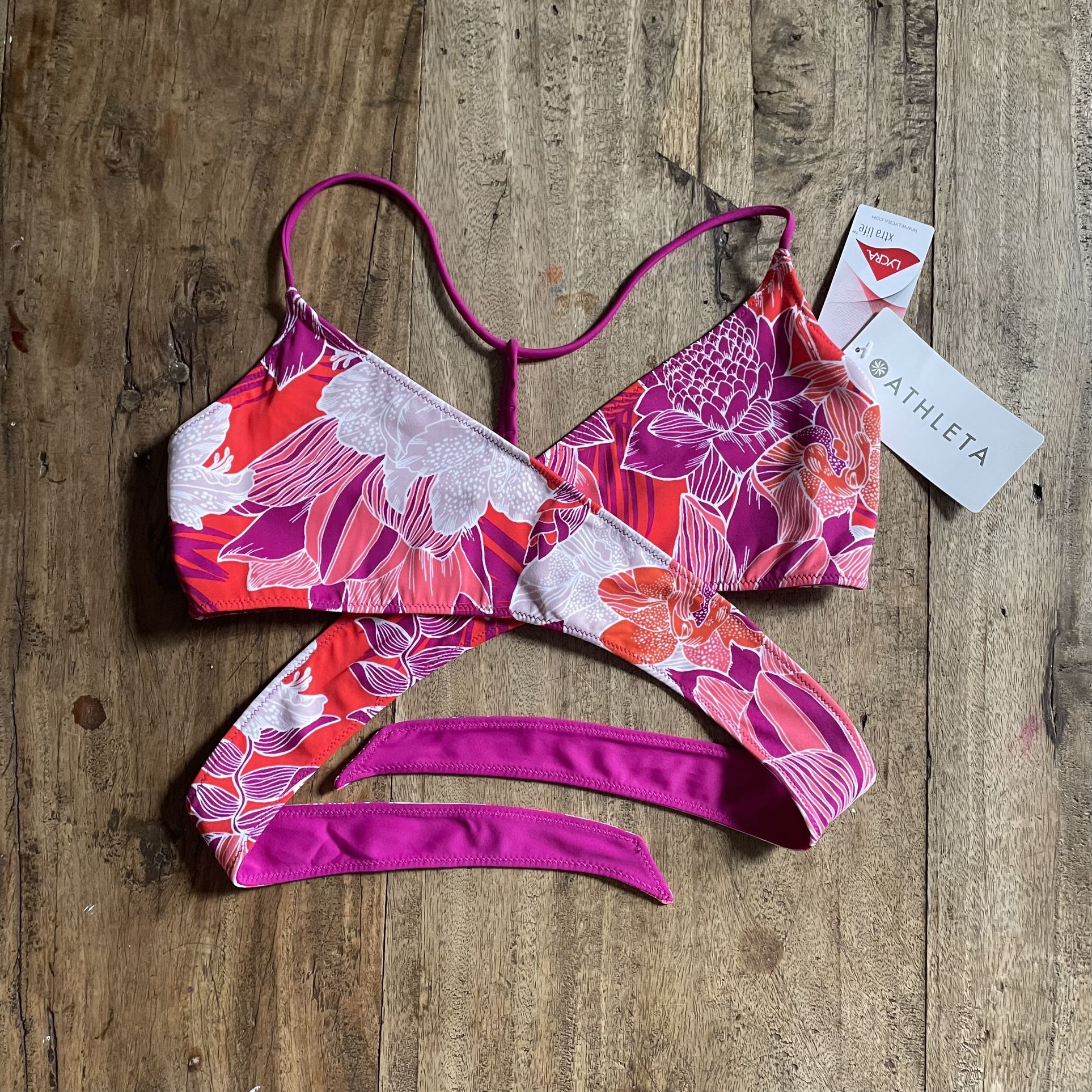 Athleta wrap on sale bikini top