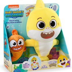 New Sealed Toy Two-year-old Plus 2-pack Baby Shark Sing & Swing Musical Plush Toys 13” Baby Shark & 7” William Stuffed Animals