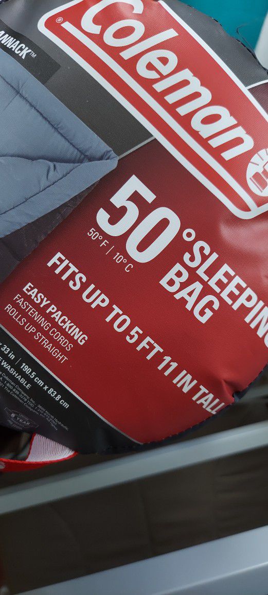 Coleman 50` Sleeping Bag BRAND NEW!