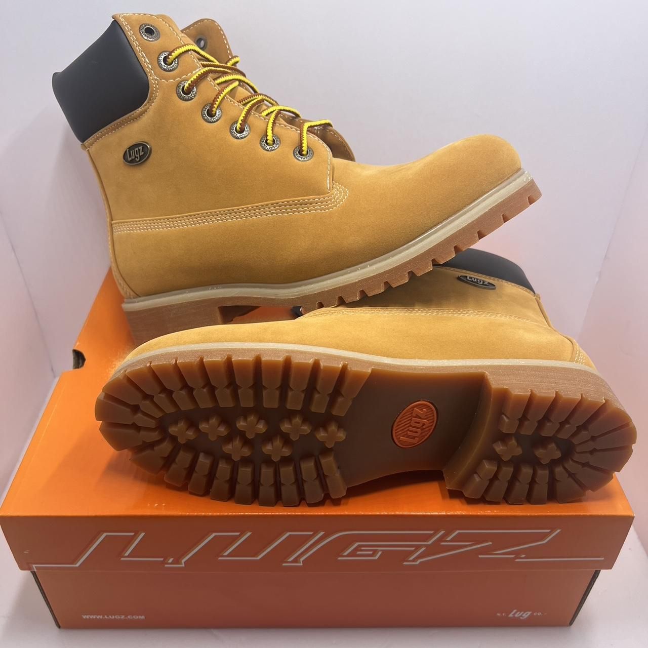 Lugz Men's Tan and Yellow Boots