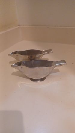 Vintage Pair Of Stainless Steel Lemon Juicers