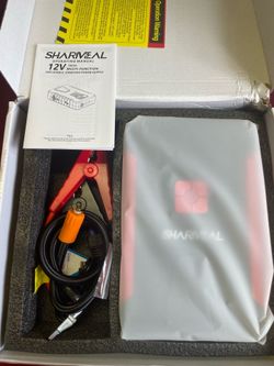 6000mAh Car Jump Starter & 150PSI Air Inflator, 800A Peak, USB Power Bank