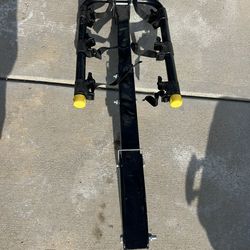 Tow hitch, bicycle rack