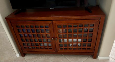Cherry Wood Media Cabinet