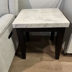 2 Marble End Tables