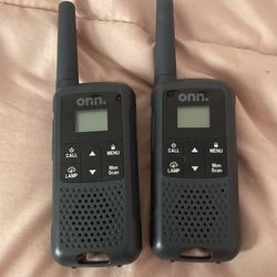 onn. Talk Onn 16 Mile Walkie Talkie 2 PACK