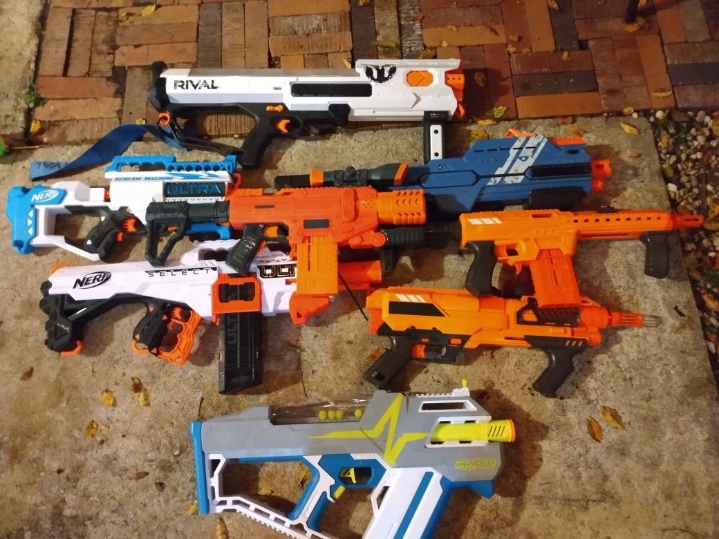 Quality Nerf And Adventure Force Guns.
