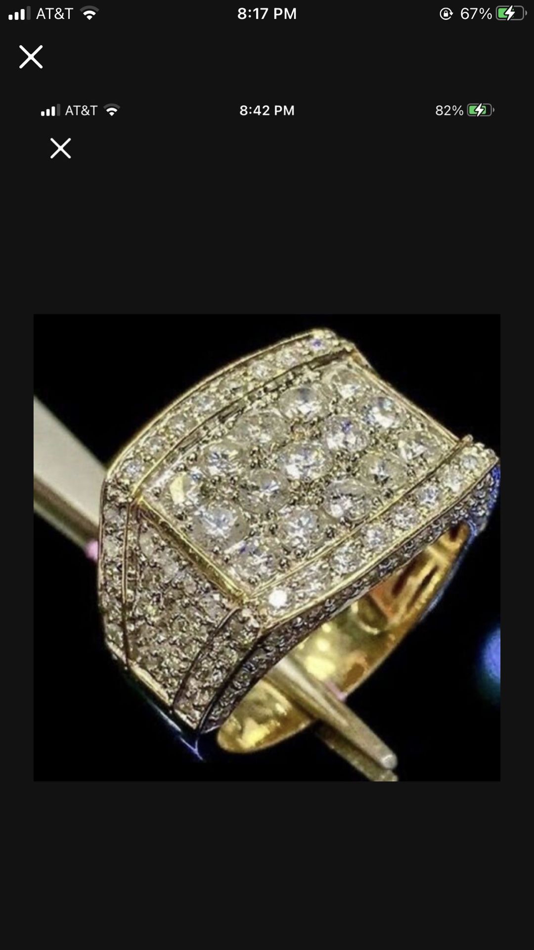 Iced Out Bling CZ Ring Sizes 6/7/8/9/10/11/13 *See My Other Items*