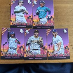 2024 BIG LEAGUE LOT OF 5 GOOD VIBRATIONS CARDS