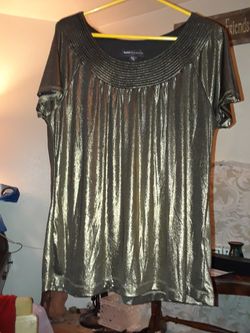 Gold blouse 1x