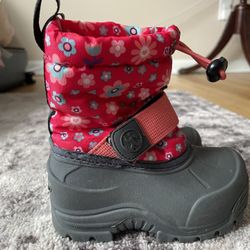 Girl’s Northside Waterproof Rubber Boots Rain Boots Pink 5