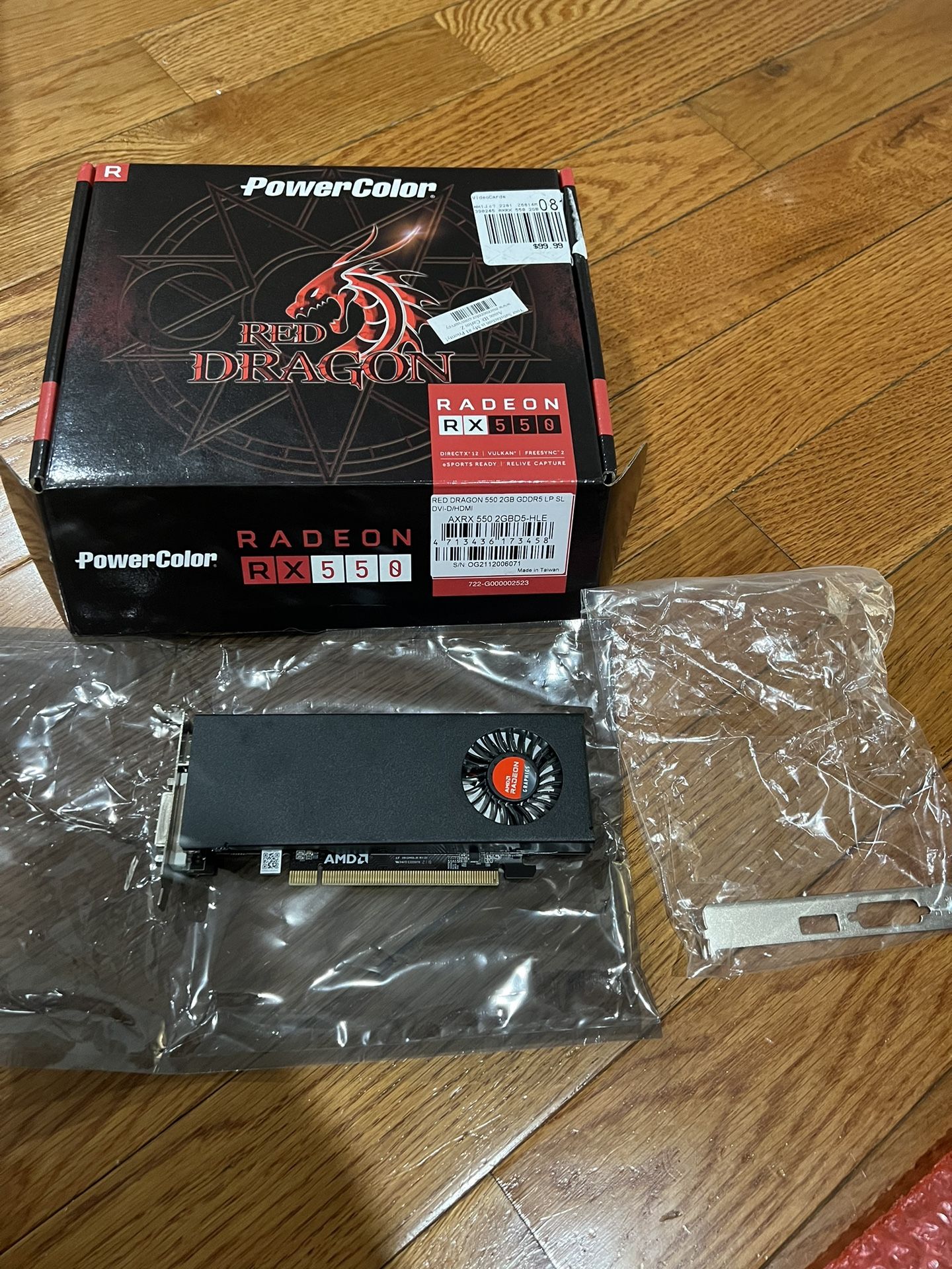 Powercolor Radeon Rx550 2g LP