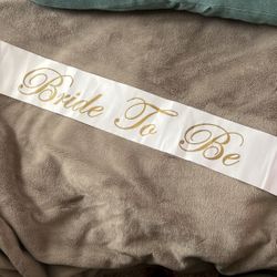 Bride To Be Sash