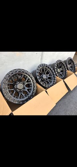 17" LOCK COMMANDO rims 17x9 -12 offset