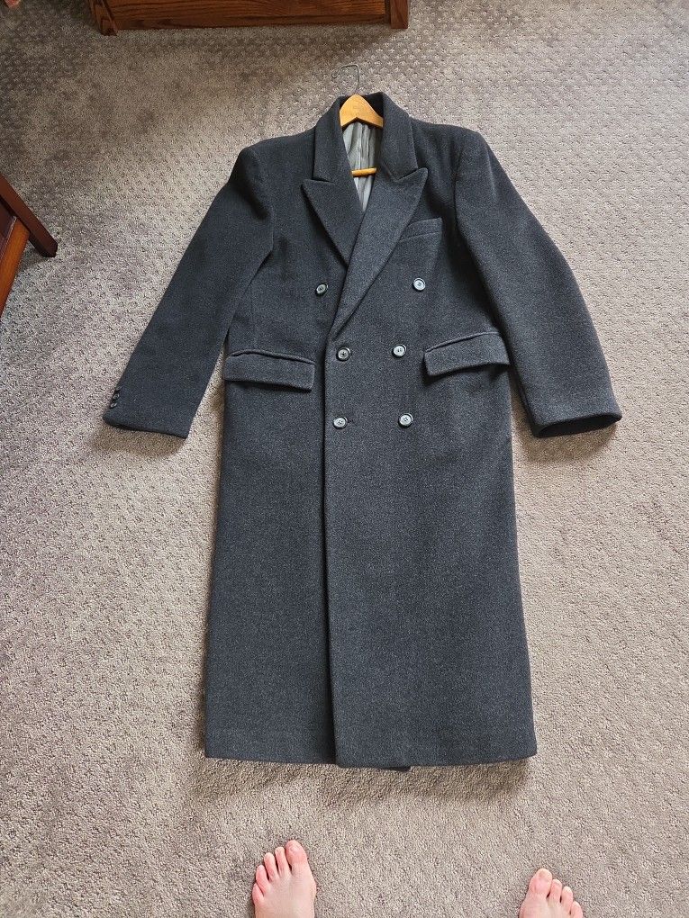 Men's Wool And Cashmere Dress Coat