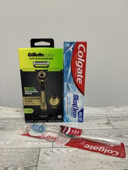 Gillette Labs Razor For Men / Colgate Toothpaste And Toothbrush
