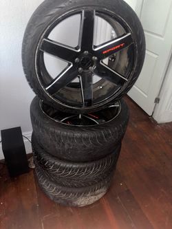 Rims plus some tire 22s 5 lug came of my Chrysler 300