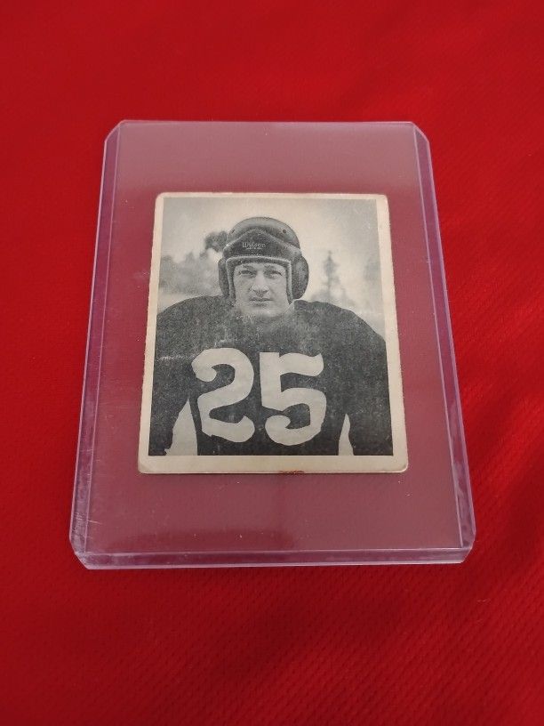 Vintage Old 1949 Bowman Football Card - Richard (Whitney) Poillon #49