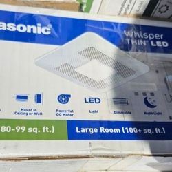 Panasonic 80/100 CFM Ultra Quiet Ventilation Fan With LED Light