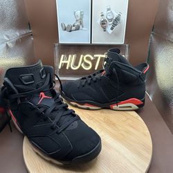 Air Jordan 6 Retro "Black Infrared" (2019) Men's Size 11.5