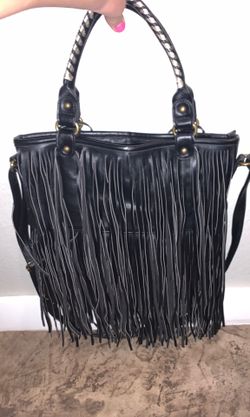 Black Frenges purse