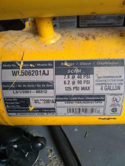 Air compressor like new with extras
