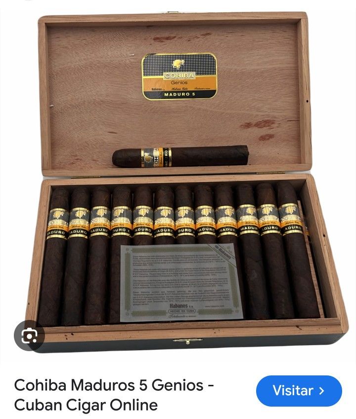 Cohibas Maduro 5 Genios 