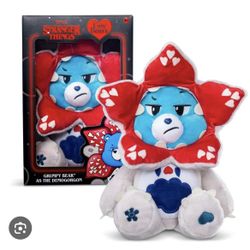 Netflix Care Bears x Stranger Things Grumpy Bear as DEMOGORGON 12" PLUSH