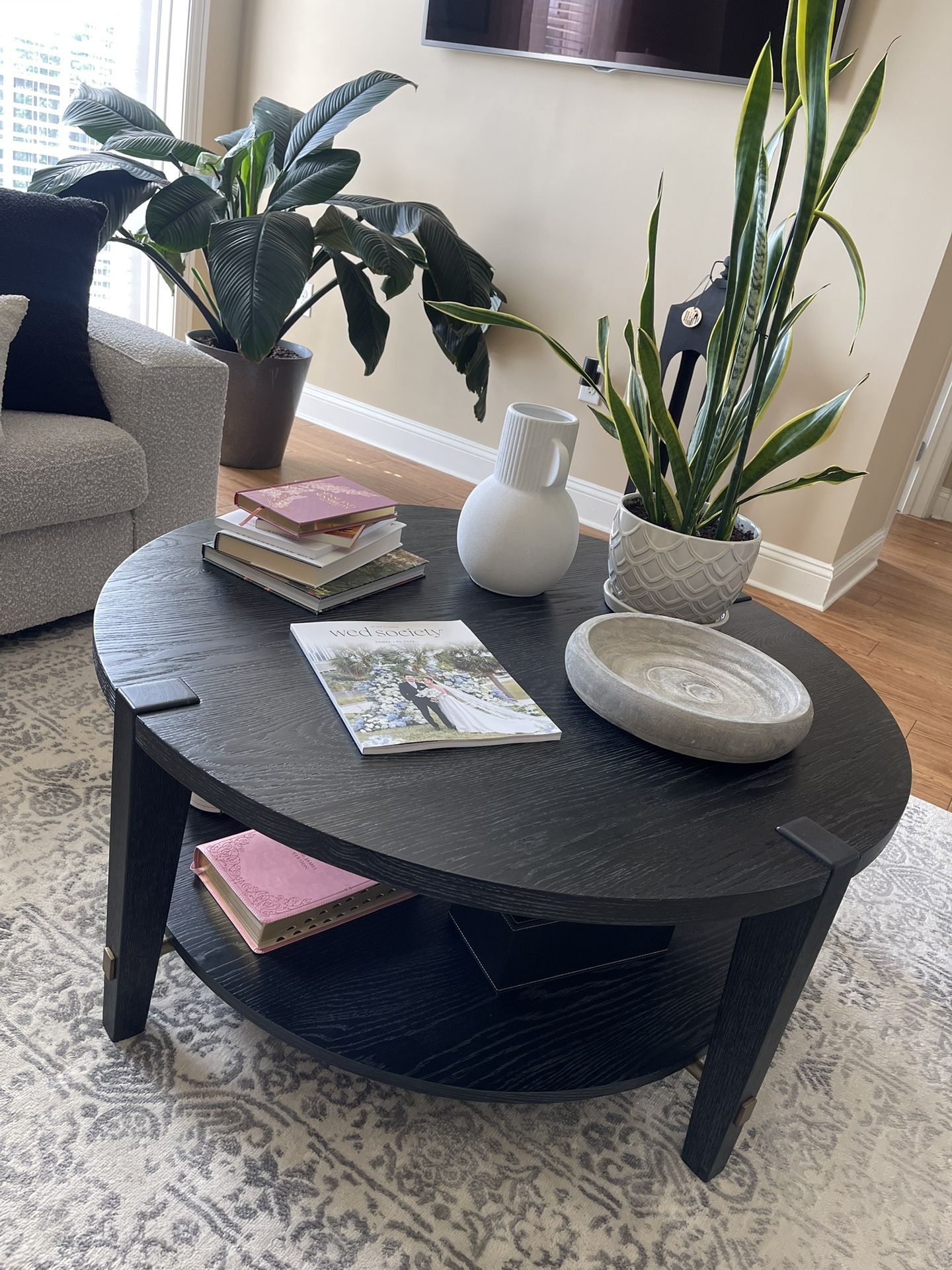 Z Gallerie Black Coffee Table