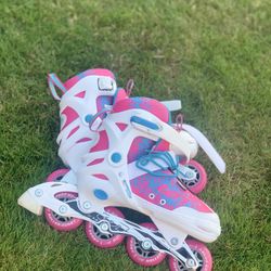 Rollerblades Girls Pink White 
